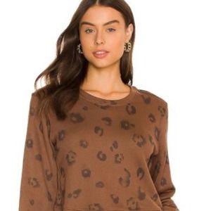 0340 NEW Splendid Animal Print Cheetah Pullover